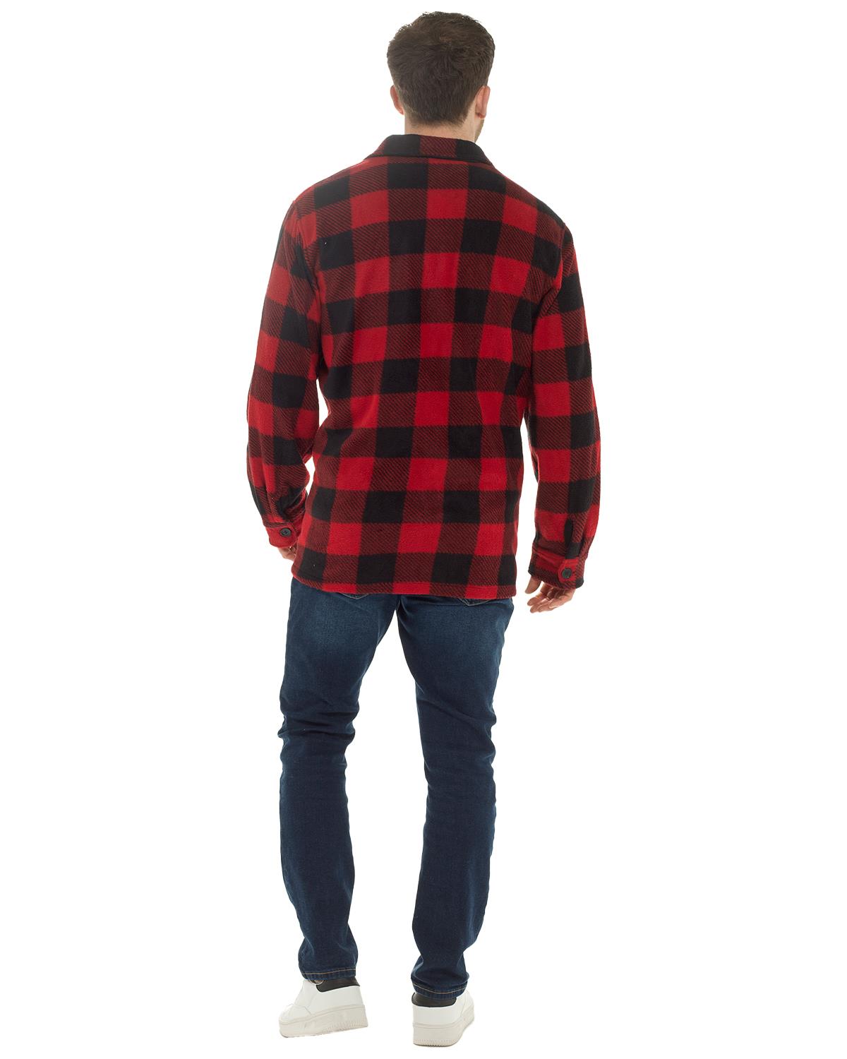 Storm Ridge Mens Polar Fleece Check Shirt