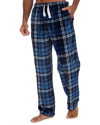 Cargo Bay Mens Polished Fleece Check Lounge Pants