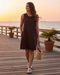 Indigo Roc Womens Linen Blend Dress