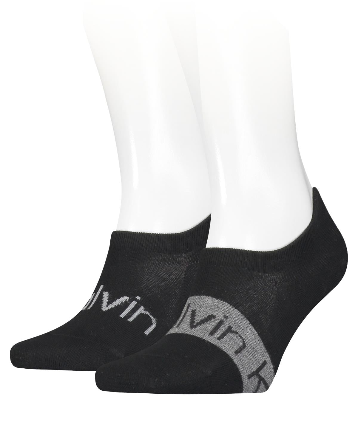 Calvin Klein Mens 2 Pack Footie High Cut Socks
