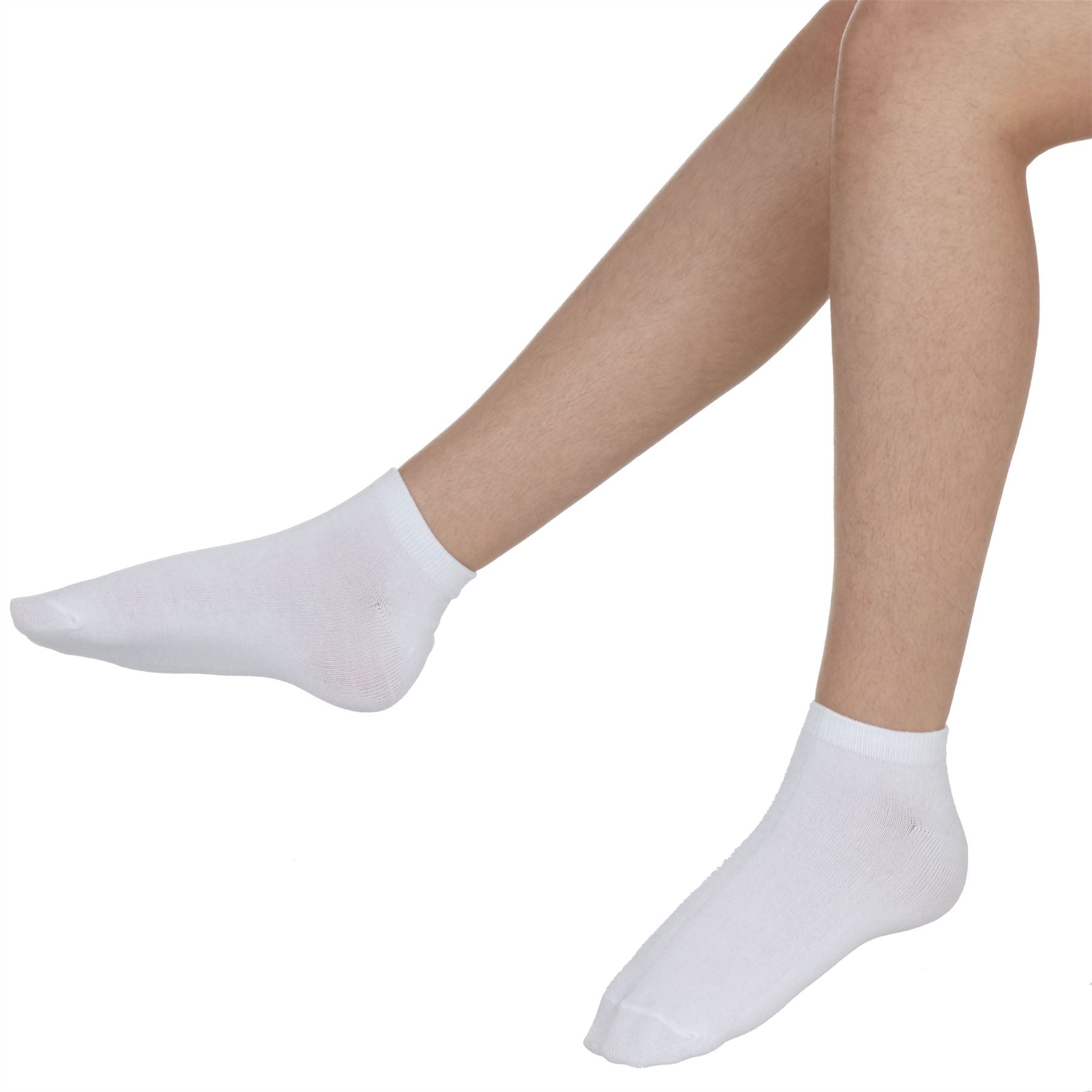 6 Pack Kids Bamboo Trainer Socks
