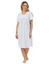 Marlon Womens Harvest Floral 40" Short Sleeve Nightie