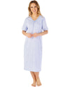 Slenderella Womens Leaf Print 42" Jersey Nightdress