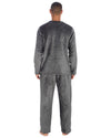 Cargo Bay Mens Polished Fleece Plain Pyjama Set
