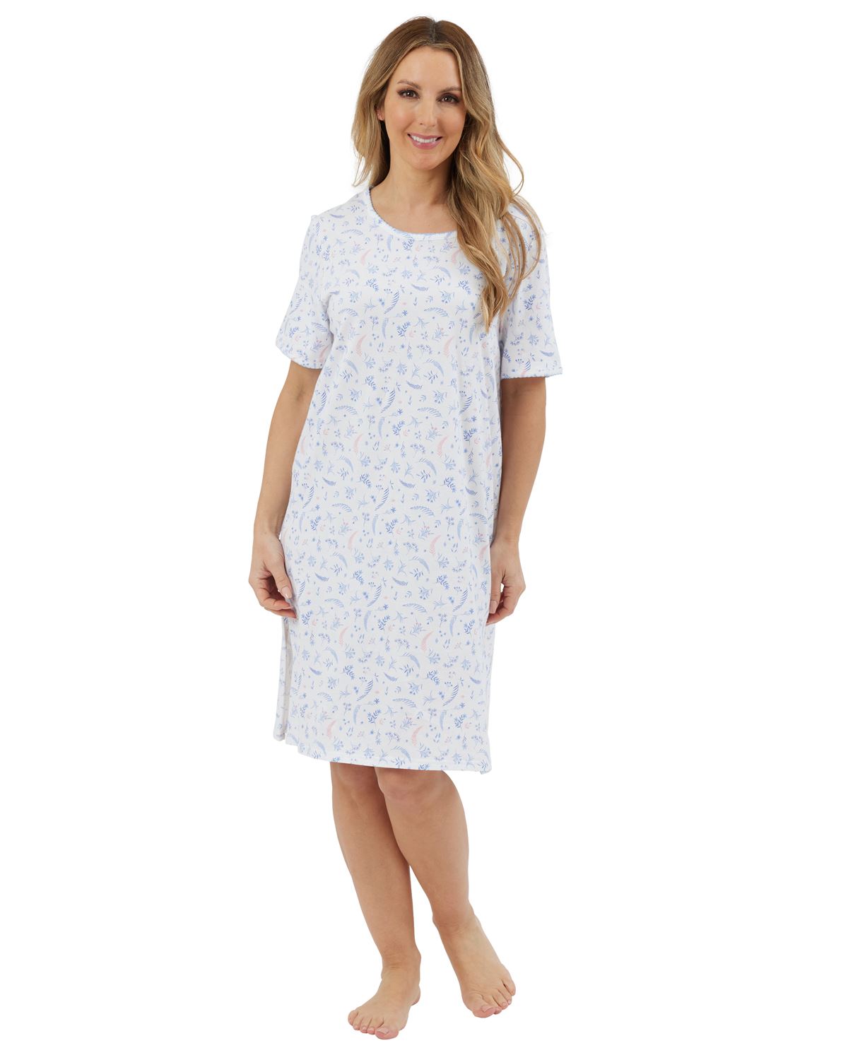 Marlon Womens 36" Harvest Jersey Short Sleeve Nightie