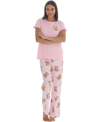 Forever Dreaming Womens Short Sleeve Tee & Long Cotton Pyjamas