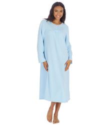 Countess Christie Womens Micro Fleece Long Sleeve Nightie