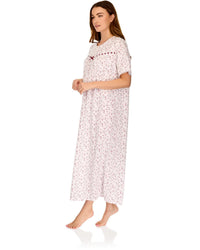 La Marquise Womens 'Velvet Rose' Short Sleeve Nightie