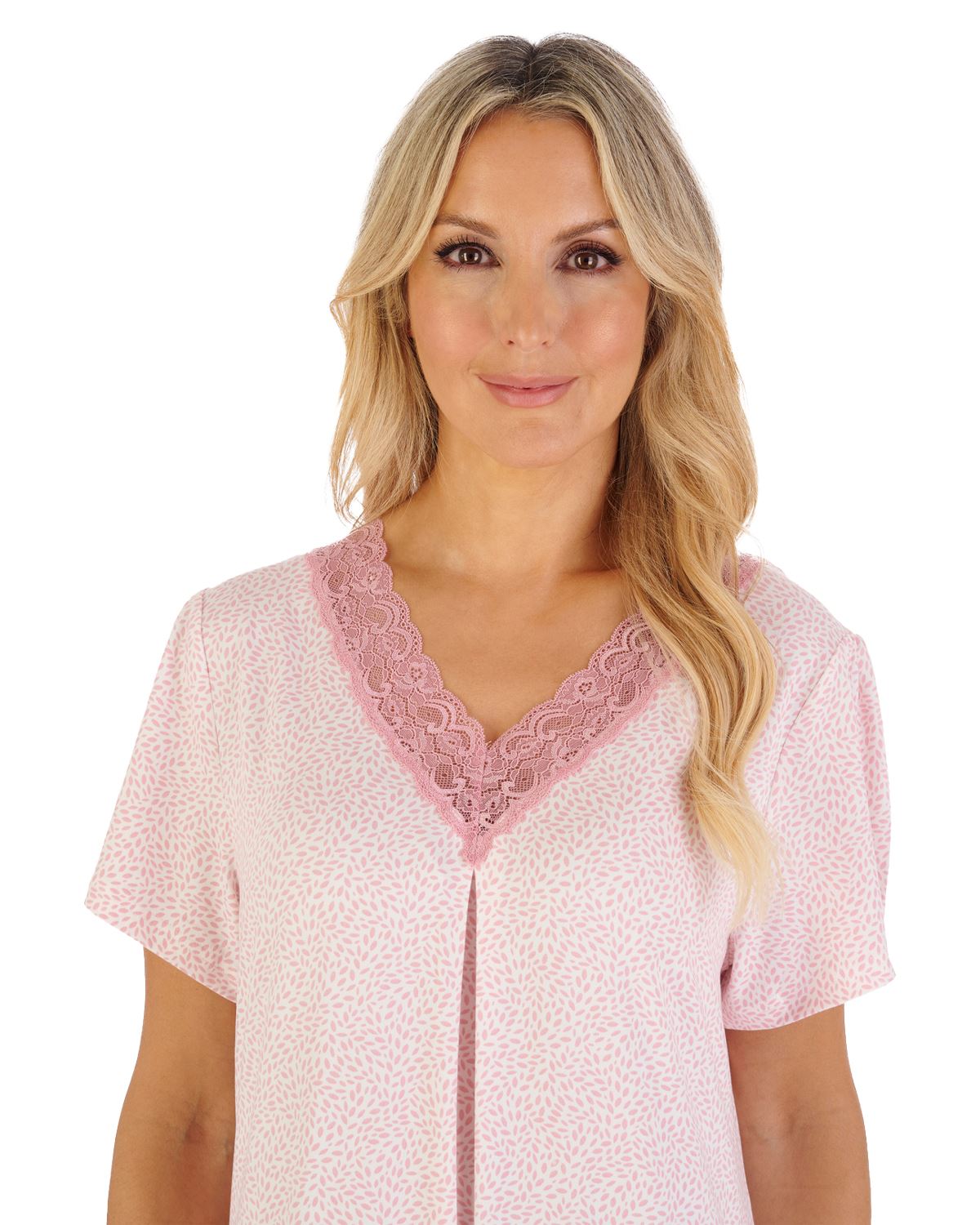 Gaspé Womens 40" Supersoft Short Sleeve Nightdress