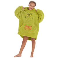 Grinch Matching Family Oversized Fleece Hoodie
