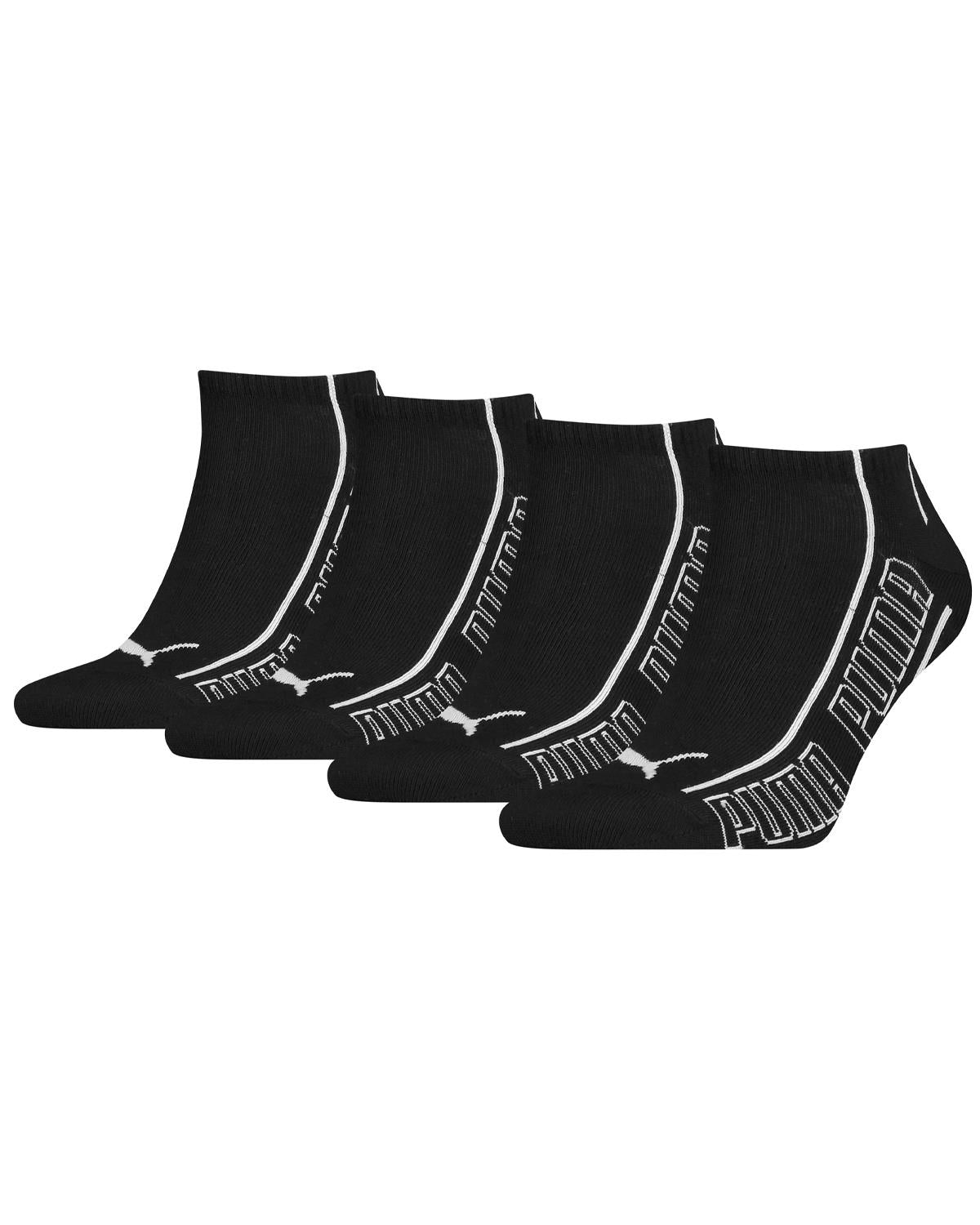 Puma 4 Pack Striped Sneaker Socks