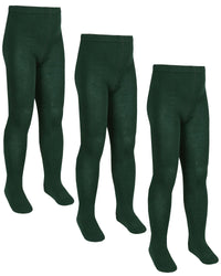 Girls 3 Pack Cotton Rich Tights