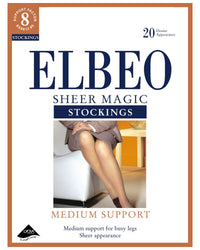 Elbeo Womens 20 Denier Sheer Magic Stockings