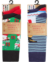 6 Pack Family Christmas Socks