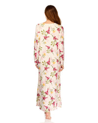 La Marquise Womens 'Berry & Blue' 43" & 50" Long Sleeve Jersey Nightie