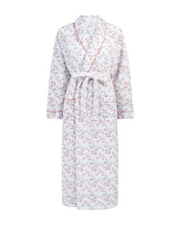 La Marquise Womens 'Moonlit Tulip' Mock Quilt Shawl Collar Robe