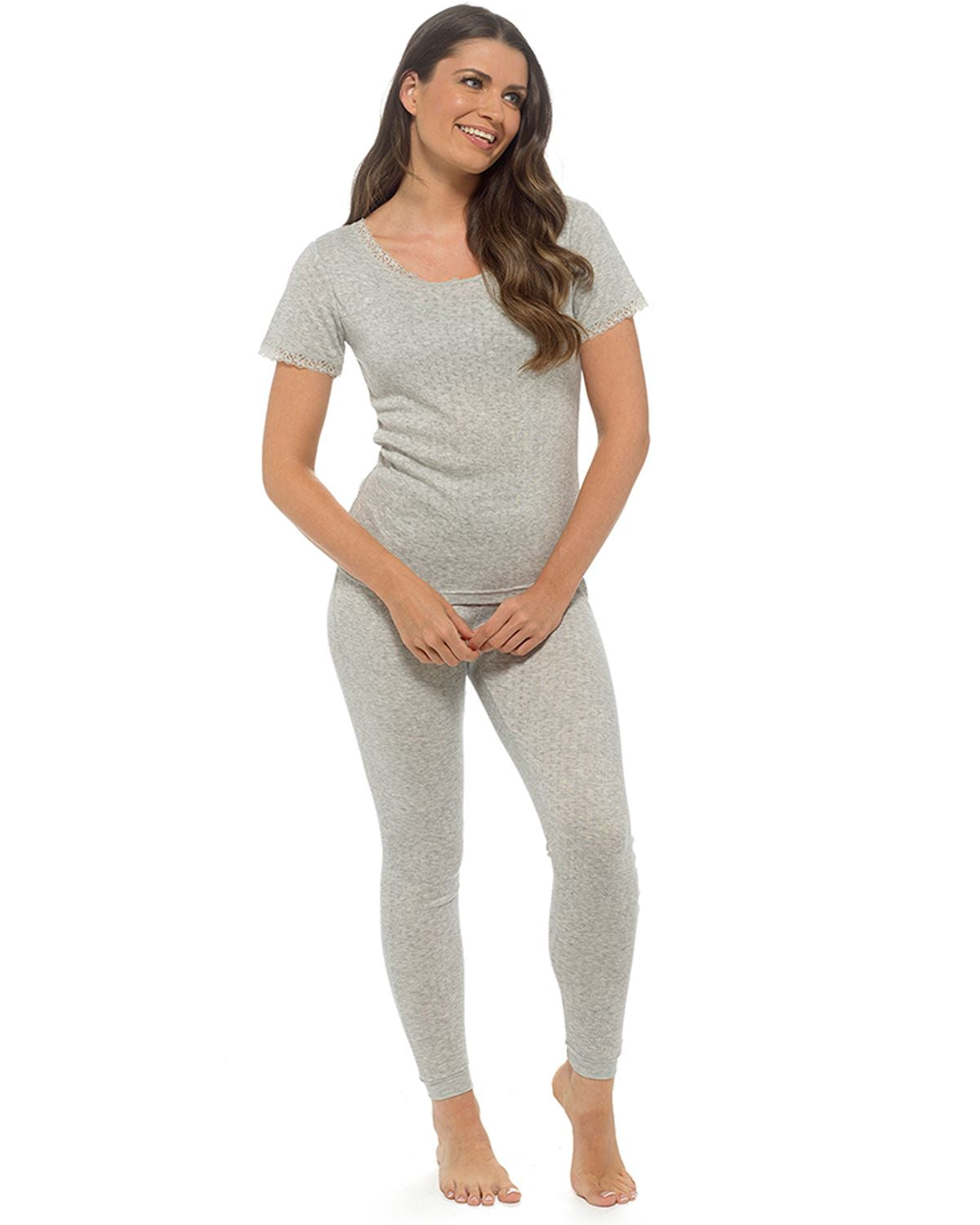 Heatguard Womens Pointelle Thermals - 2 Pack