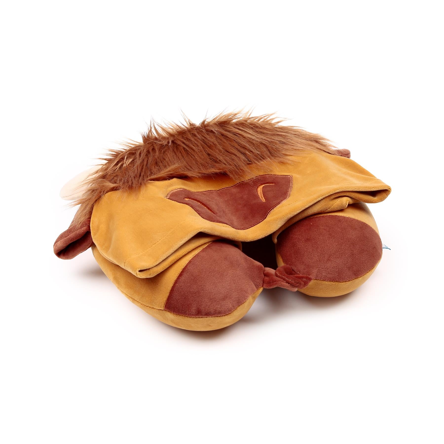 Hoodeazzz Adoramals Plush Memory Foam Travel Pillow & Hood