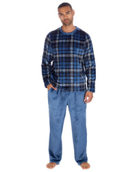 Cargo Bay Mens Polished Fleece Check Pyjamas
