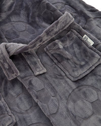 Huggable Boys Embossed Football Hooded Robe