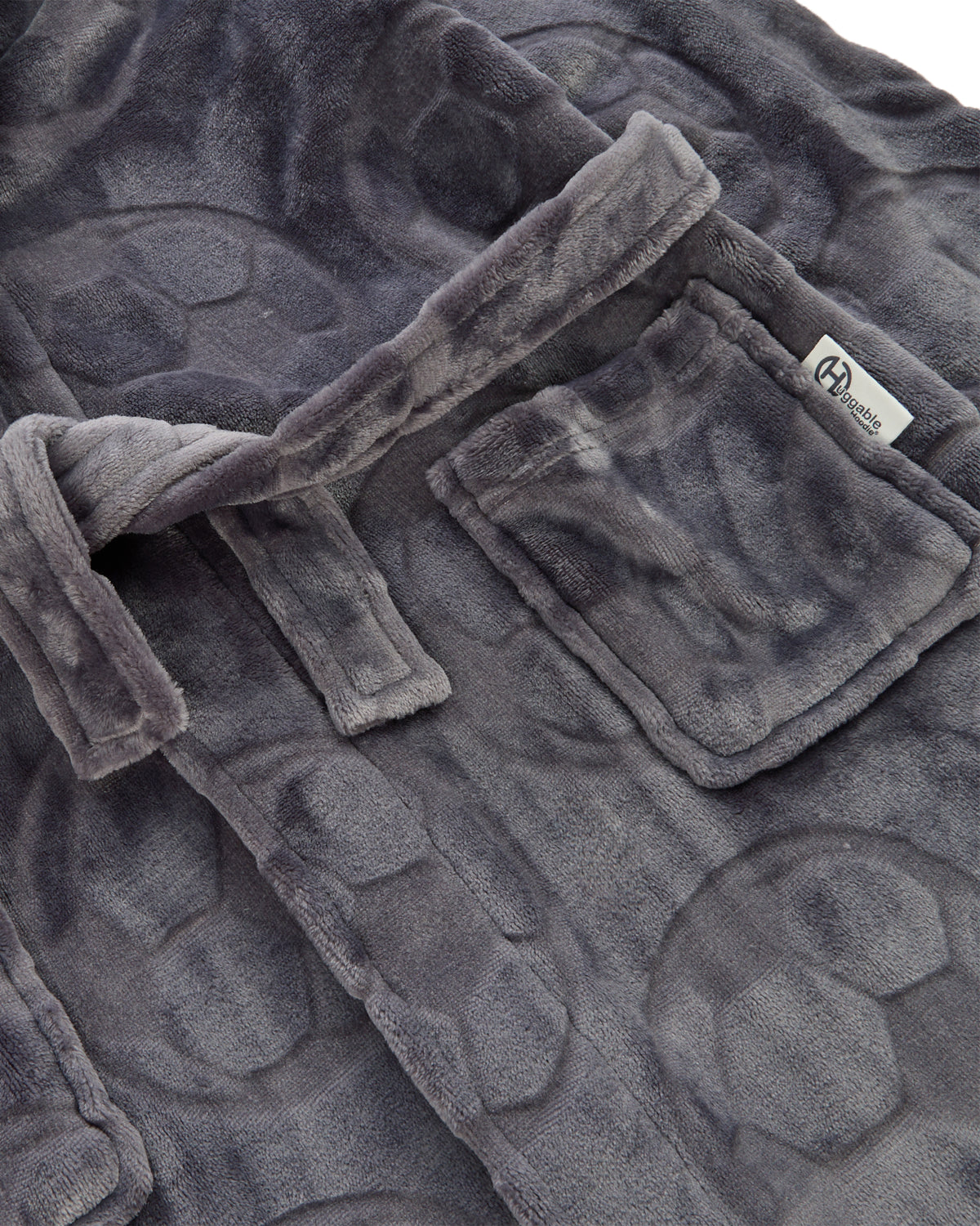 Huggable Boys Embossed Football Hooded Robe