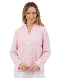 Marlon Women Waffle Zip Bed Jacket