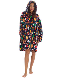 Huggable Unisex Christmas Print Oversized Hoodie