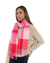 Foxbury Womens Check Plaid Winter Tartan Scarf