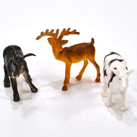 Kandy Toys 18 Piece Toy Farm/Dinosaurs Animal Play Set in Tub