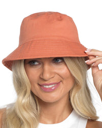 Foxbury Womens Cotton Bucket Hat