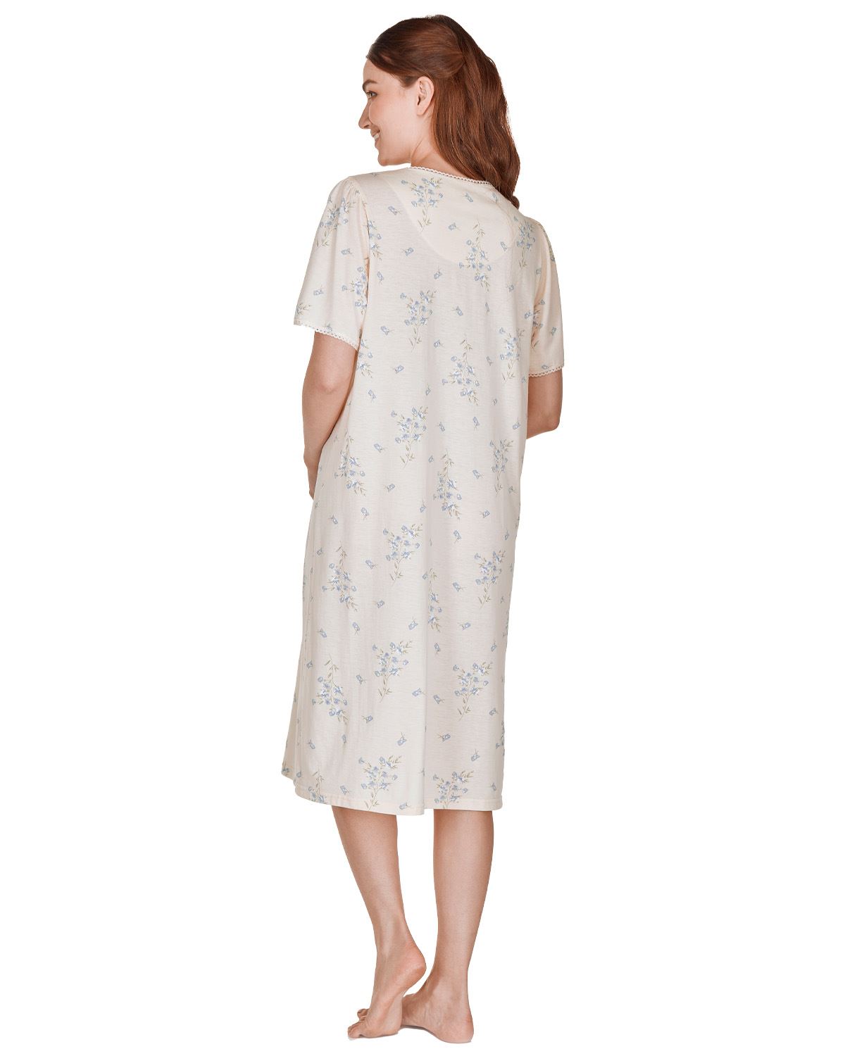 La Marquise Womens 'Floral Breeze' Short Sleeve Nightie
