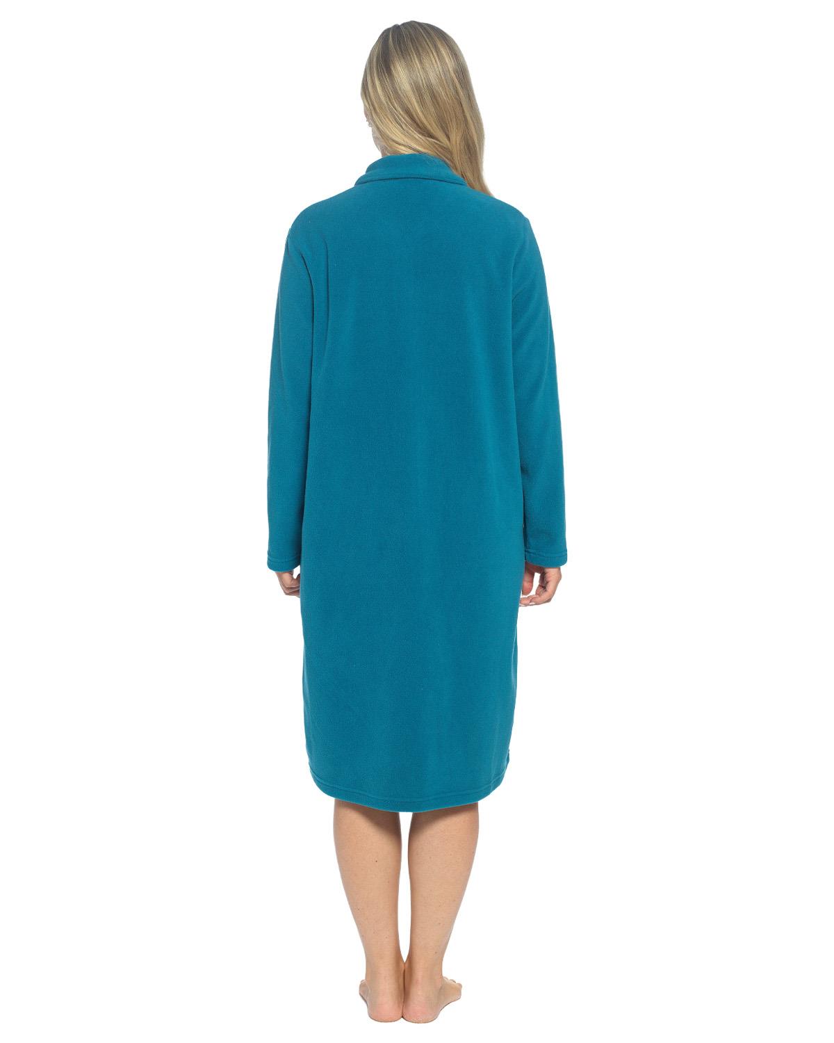 Slumber Hut Womens Zip Fleece Dressing Gown