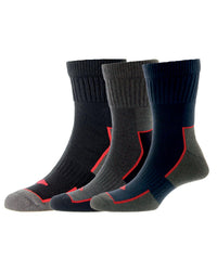 HJ Hall 3 Pack Comfort Top Workwear Socks