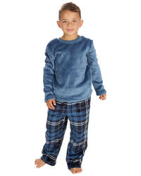 Cargo Bay Boys Polished Fleece Check Pyjamas