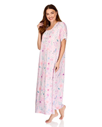 La Marquise Womens 'Watercolours' 43" & 50" Short Sleeve Nightie