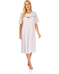 La Marquise Womens 'Velvet Rose' Short Sleeve Nightie