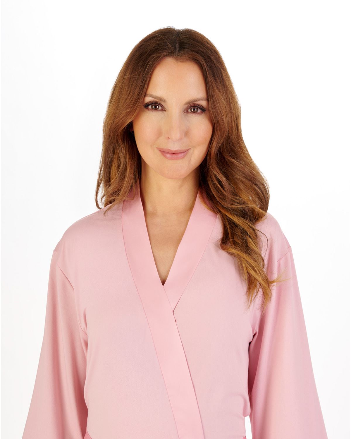 Gaspe Womens Supersoft Satin Edge 44" Kimono Wrap