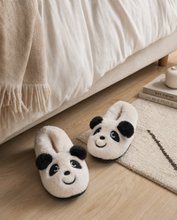 Womens Sherpa Lined Footie Slippers