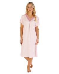 Gaspé Womens 40" Supersoft Short Sleeve Nightdress