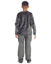 Cargo Bay Boys Polished Fleece Plain Pyjamas