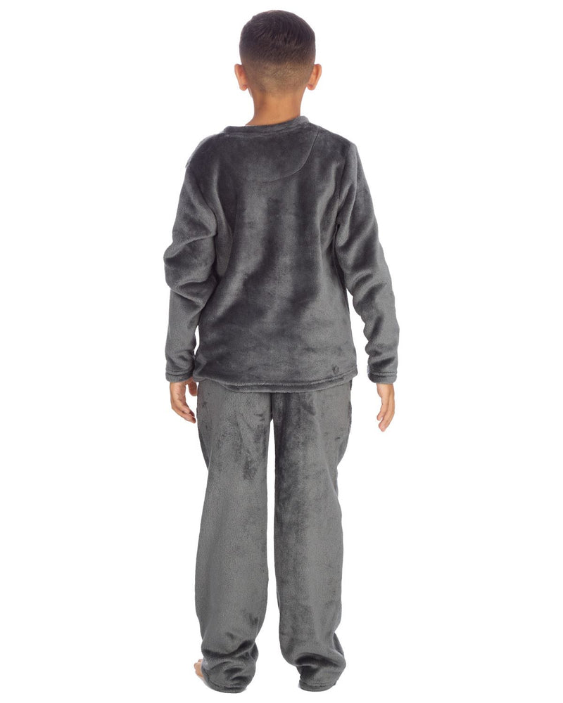 Cargo Bay Boys Polished Fleece Plain Pyjamas