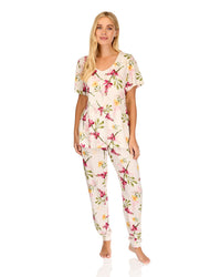 La Marquise Womens 'Berry & Blue' Short Sleeve Pyjamas