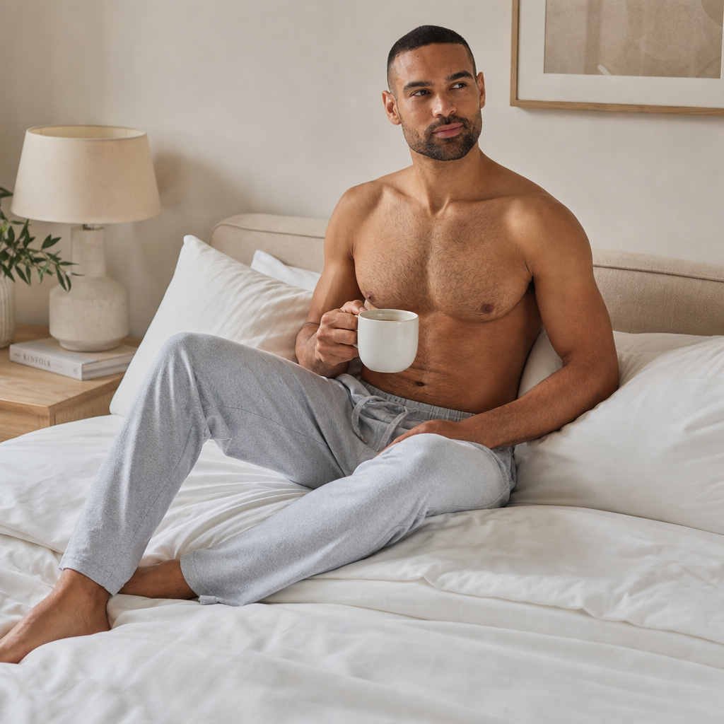 Mens 2 Pack Jersey Lounge Joggers