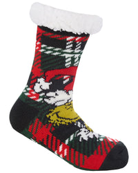 1 Pair Family Grinch Lounge Socks with Grips