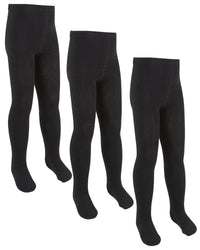 Girls 3 Pack Cotton Rich Tights