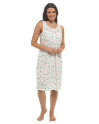 Slumber Hut Womens Sleeveless Floral Nightie