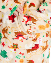 Huggable Unisex Christmas Print Oversized Hoodie