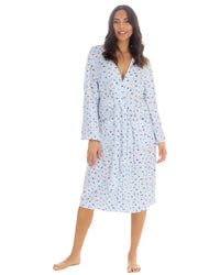 Cottonique Womens Cotton Floral Kimono Wrap