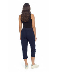 Indigo Roc Womens Cropped Linen Trousers