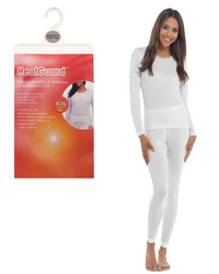 Heatguard Womens Pointelle Thermals - 2 Pack